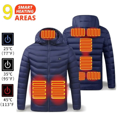 USB Heated Jacket For Men And Women With Multiple Heating Zones 8