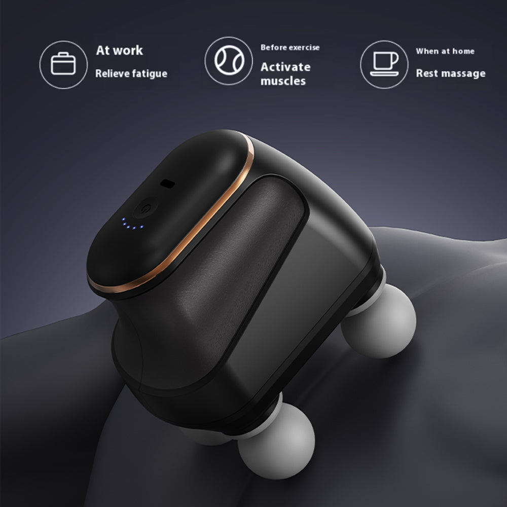 Professional Fascia Massage Portable Fascia Gun, High Frequency Four-Head Muscle Massager Gun for Neck Shoulder Waist