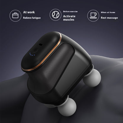 Professional Fascia Massage Portable Fascia Gun, High Frequency Four-Head Muscle Massager Gun for Neck Shoulder Waist