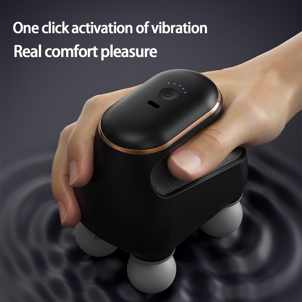 Professional Fascia Massage Portable Fascia Gun, High Frequency Four-Head Muscle Massager Gun for Neck Shoulder Waist