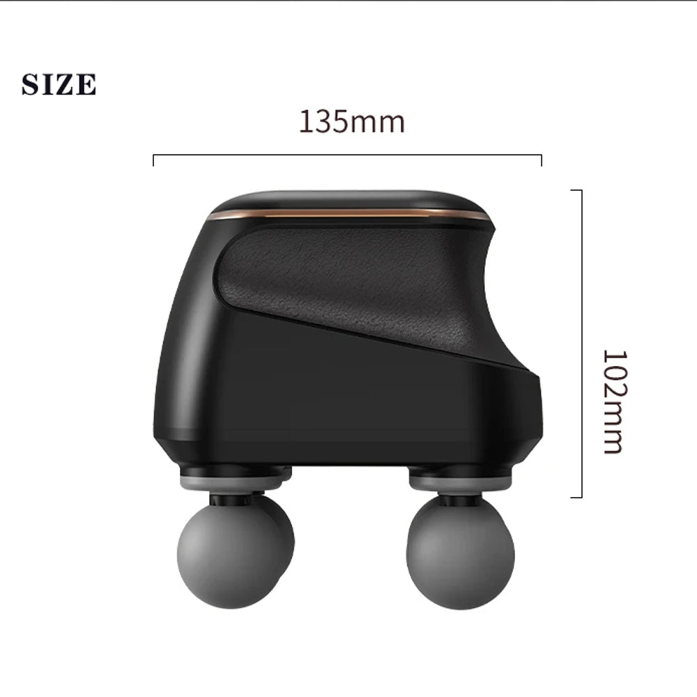 Professional Fascia Massage Portable Fascia Gun, High Frequency Four-Head Muscle Massager Gun for Neck Shoulder Waist