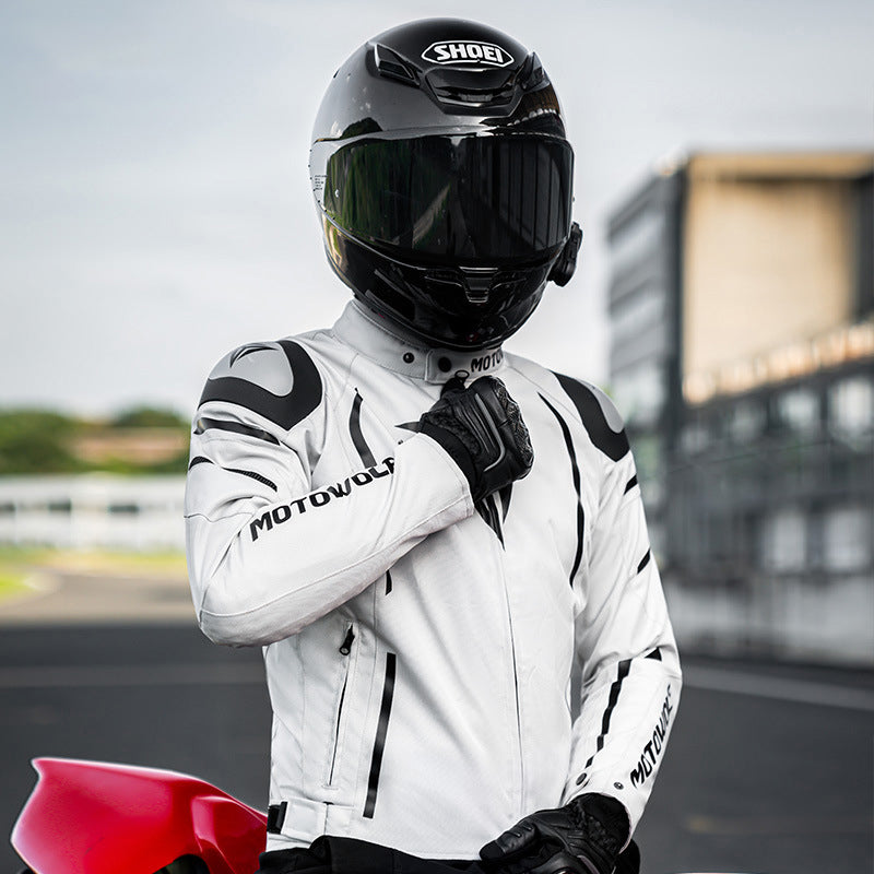 Men's Motorcycle Jacket, Winter Riding Gear with Protection, Windproof, Removable Thermal Liner, Water Resistant Riding