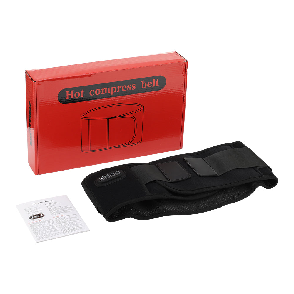 Back Support Belt 3 Levels Red Light Heat Electric Heating Waist Massager With Vibration Hot Compre 5