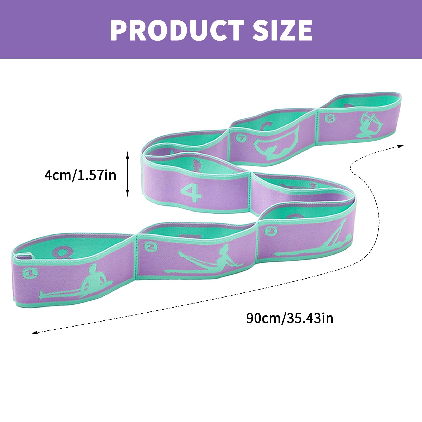 Adult Latin Training Elastic Bands Resistance Band Yoga Auxiliary Stretching Belt Beginner Pilates  1