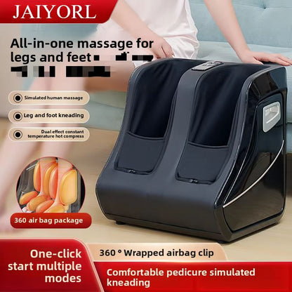 Foot And Calf Massager With Heat  Shiatsu Deep Kneading Compression And Circulation Relief For Men  6