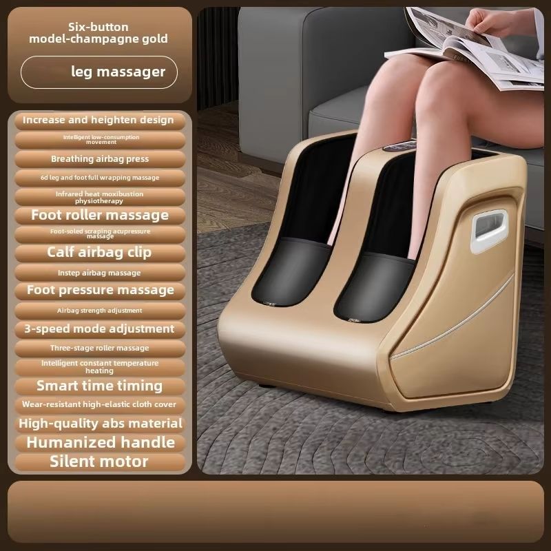 Foot And Calf Massager With Heat  Shiatsu Deep Kneading Compression And Circulation Relief For Men  7