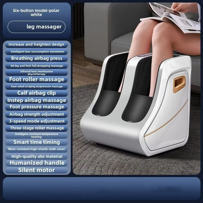 Foot And Calf Massager With Heat  Shiatsu Deep Kneading Compression And Circulation Relief For Men  8