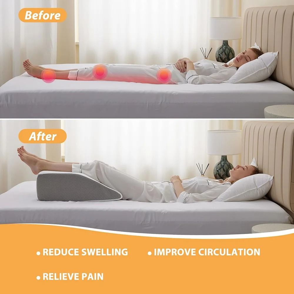 Memory Foam Leg Elevating Pillow For Rest And Recovery 4