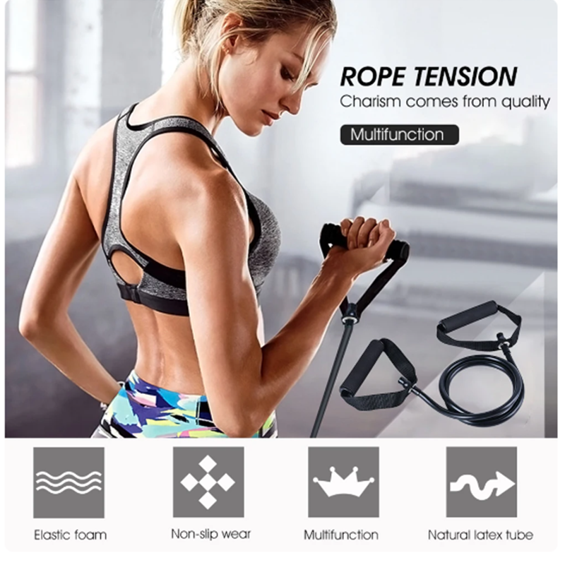 Strength Training Equipment At Home, Resistance Bands With Handles For Men Women, Exercise Bands With Handles