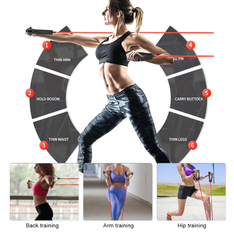 Strength Training Equipment At Home, Resistance Bands With Handles For Men Women, Exercise Bands With Handles