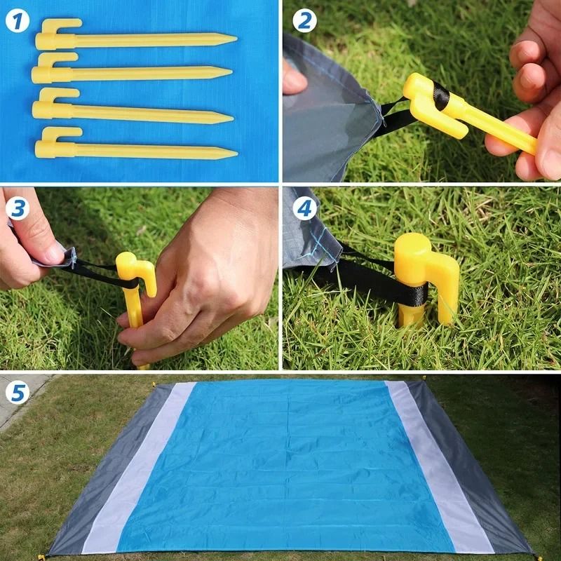 Waterproof Pocket Beach And Picnic Mat 4