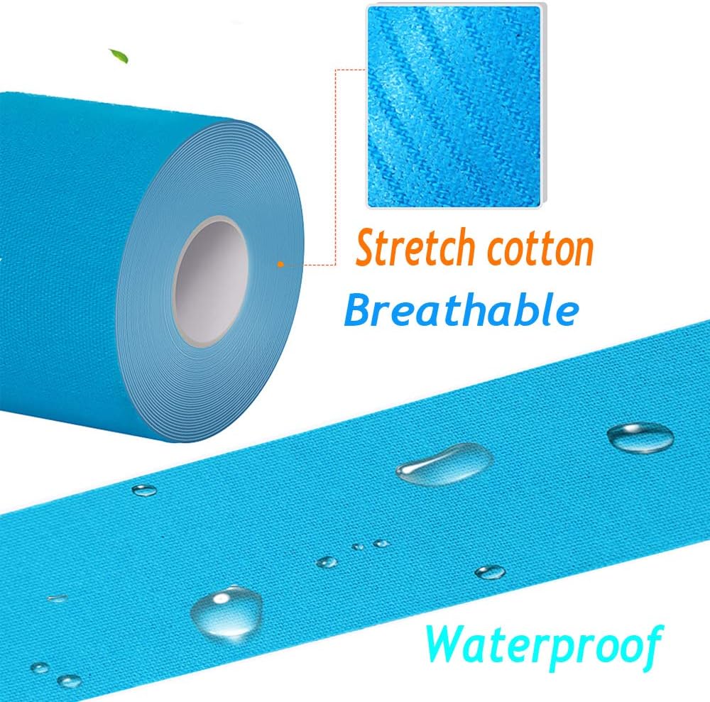 Athletic Bandage Waterproof Sports Tape Stickers, Protector Strapping Muscle Recovery Pain Relief