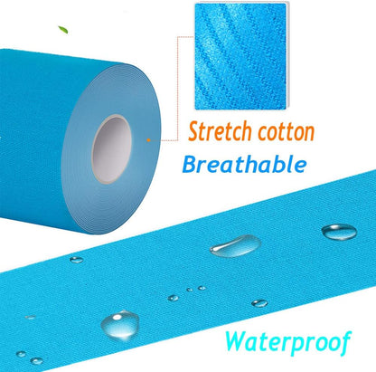 Athletic Bandage Waterproof Sports Tape Stickers, Protector Strapping Muscle Recovery Pain Relief