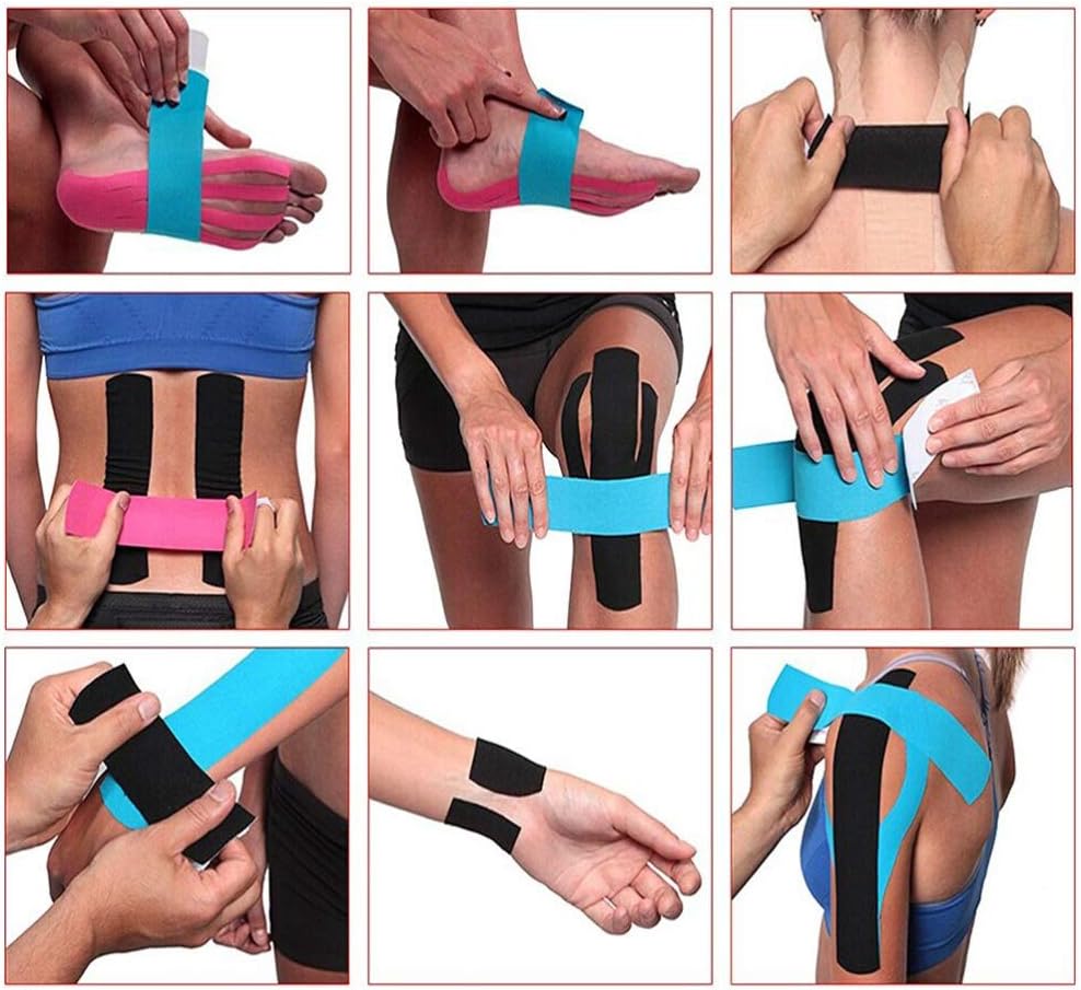 Athletic Bandage Waterproof Sports Tape Stickers, Protector Strapping Muscle Recovery Pain Relief