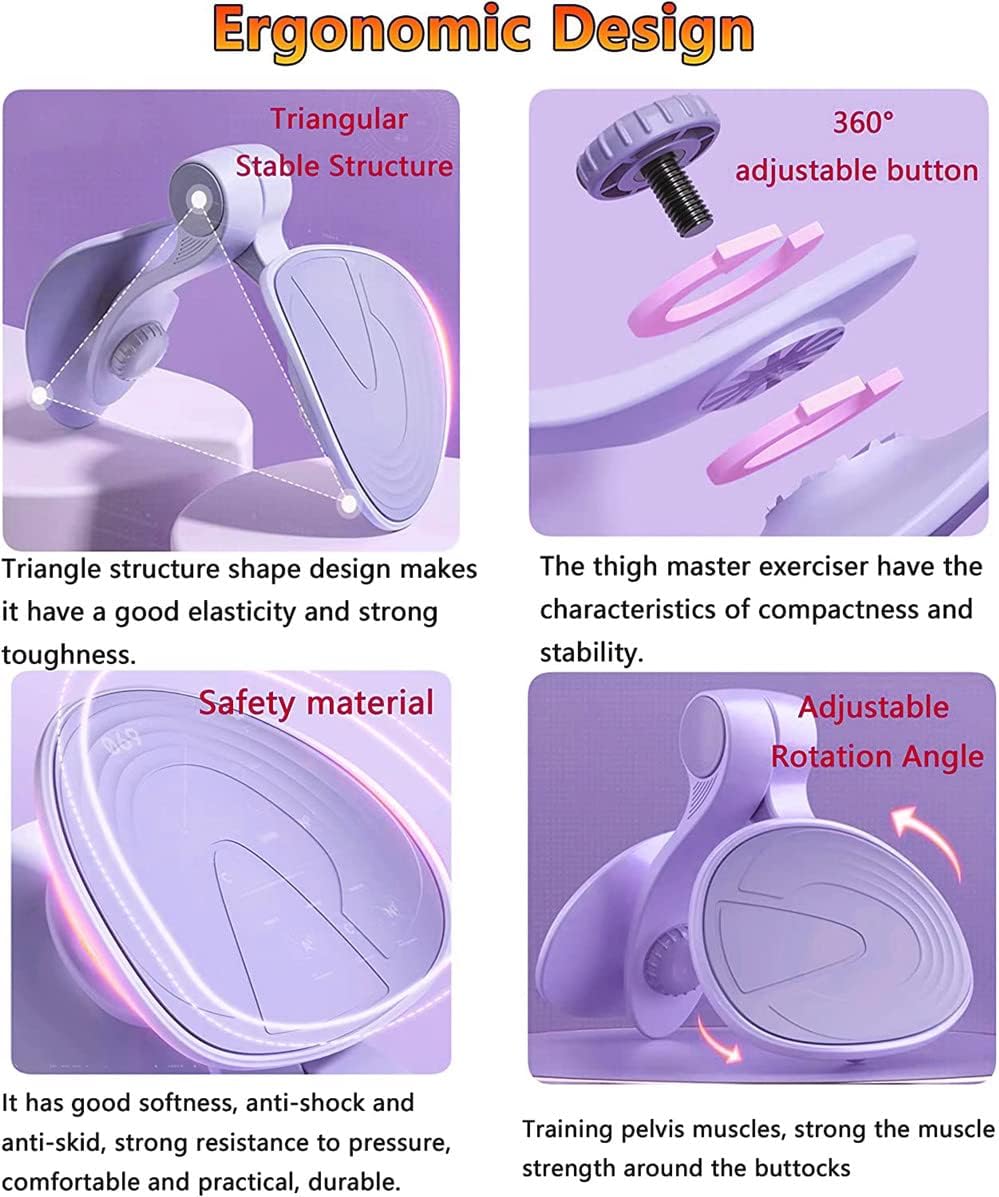 Multifunctional Thigh Exerciser for Body Shaping, 1pc Pelvic Floor Muscle Trainer, Postpartum Recovery, Leg Training