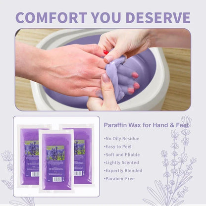 Professional Paraffin Wax Refill, 200g 450g Spa Moisturizing Hand Foot Care Beauty Wax, for Wax Heater Machine, Softens