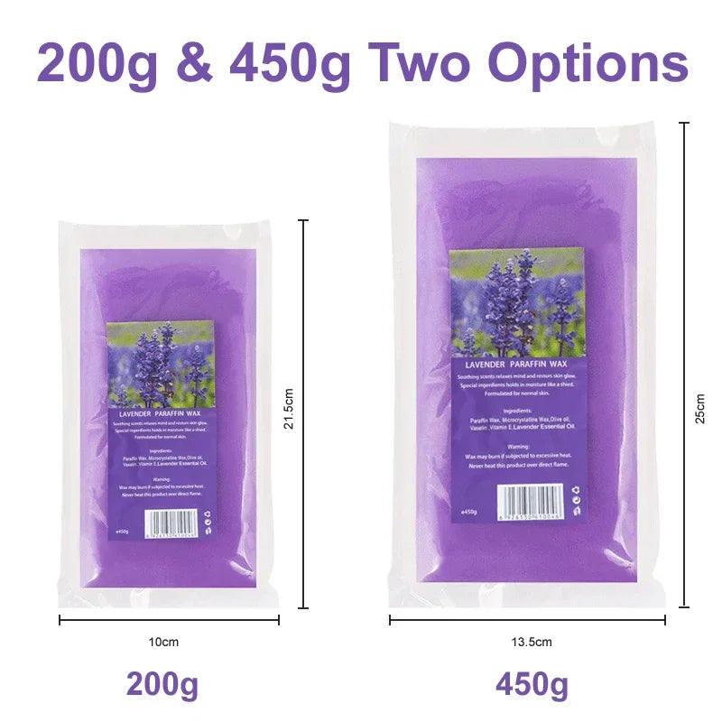 Professional Paraffin Wax Refill, 200g 450g Spa Moisturizing Hand Foot Care Beauty Wax, for Wax Heater Machine, Softens