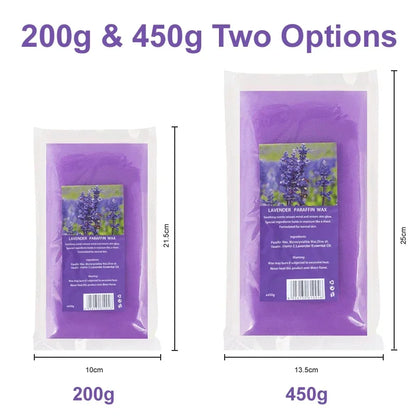 Professional Paraffin Wax Refill, 200g 450g Spa Moisturizing Hand Foot Care Beauty Wax, for Wax Heater Machine, Softens