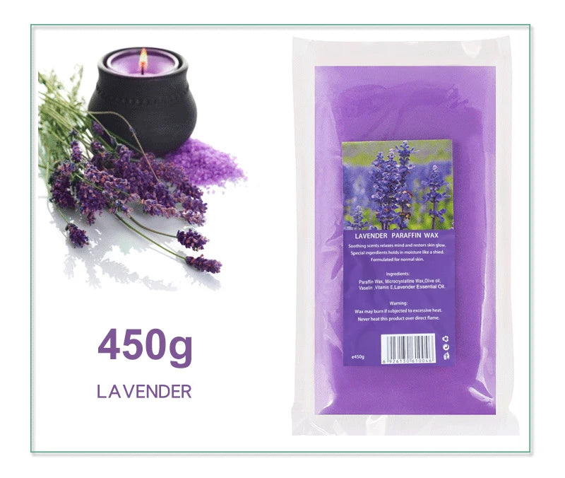 Professional Paraffin Wax Refill, 200g 450g Spa Moisturizing Hand Foot Care Beauty Wax, for Wax Heater Machine, Softens