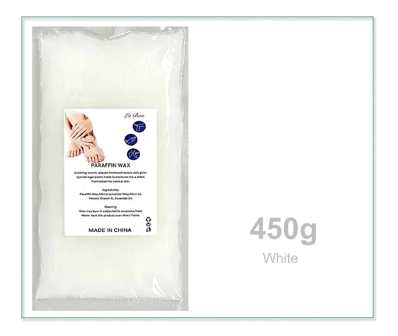 Professional Paraffin Wax Refill, 200g 450g Spa Moisturizing Hand Foot Care Beauty Wax, for Wax Heater Machine, Softens