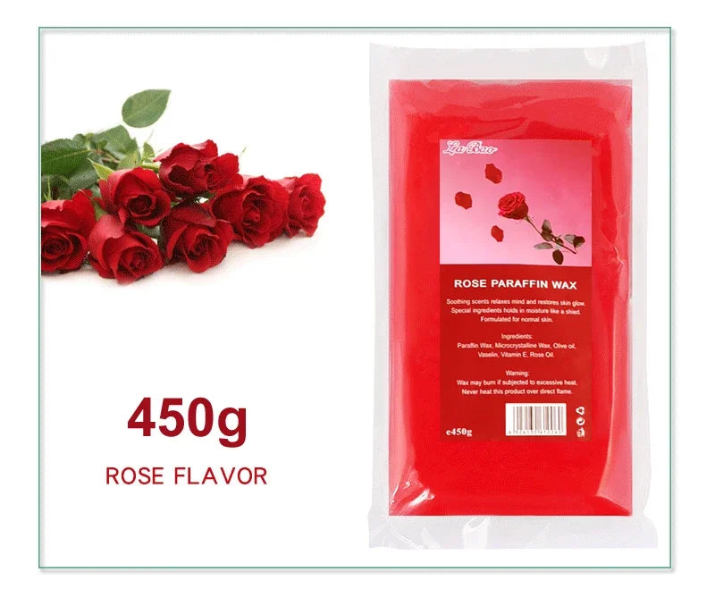 Professional Paraffin Wax Refill, 200g 450g Spa Moisturizing Hand Foot Care Beauty Wax, for Wax Heater Machine, Softens