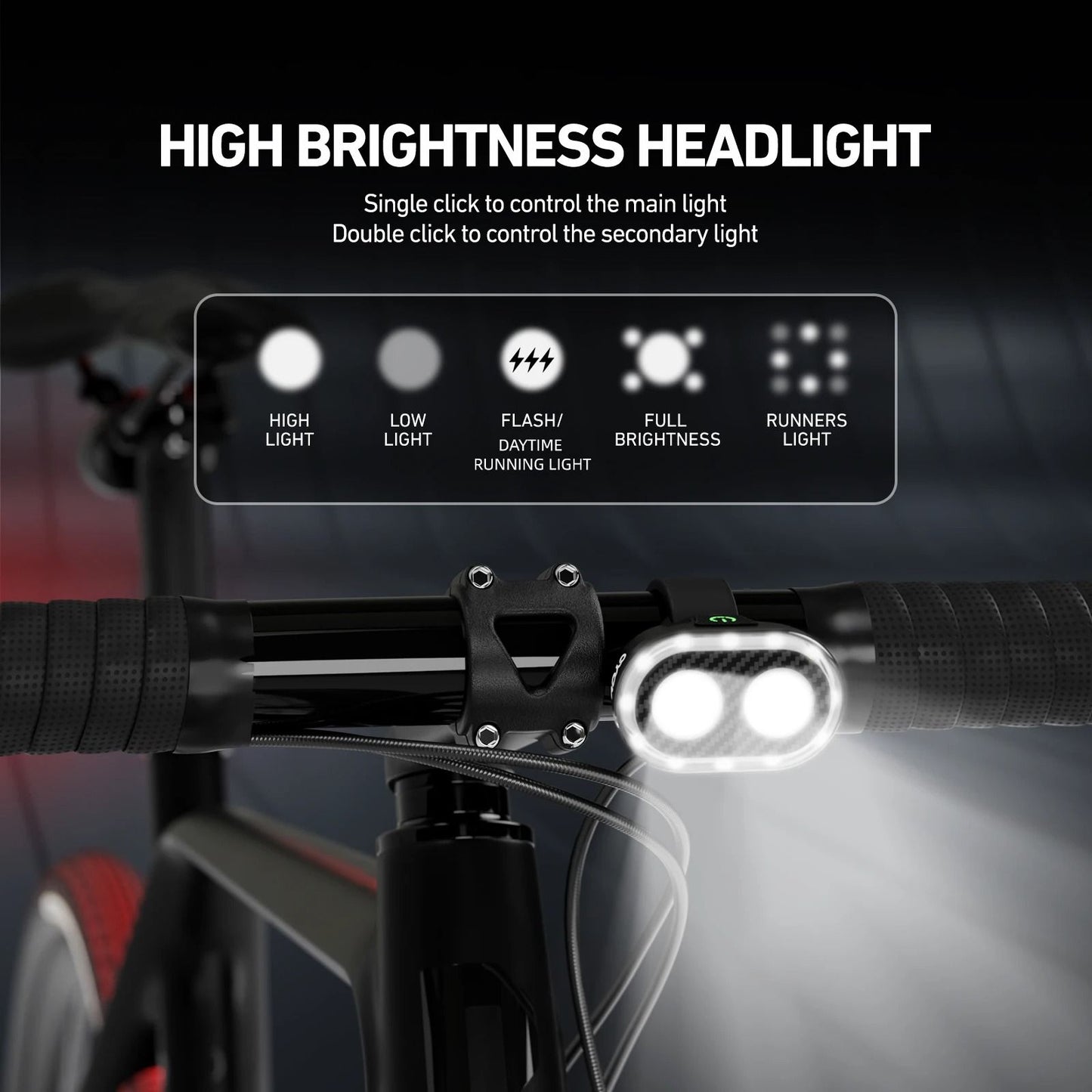 Smart Bicycle Brake Sensing Front And Rear Light Waterproof Cycling Accessory 2