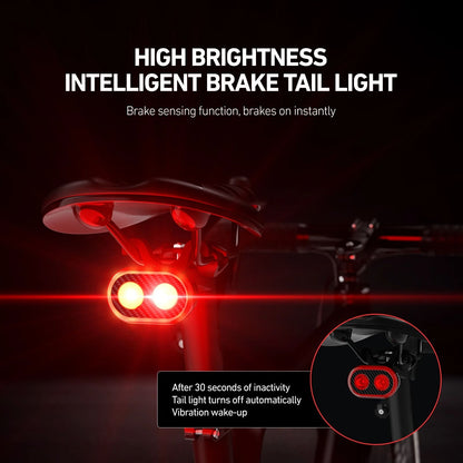Smart Bicycle Brake Sensing Front And Rear Light Waterproof Cycling Accessory 3