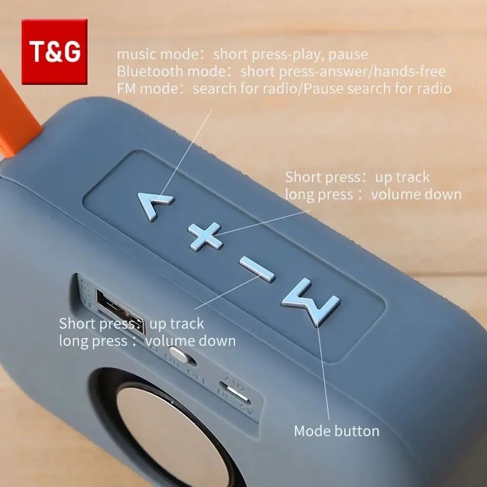 Portable Mini Wireless Soundbar Bluetooth 50 Speaker Waterproof With FM Radio And TF Card Support 2
