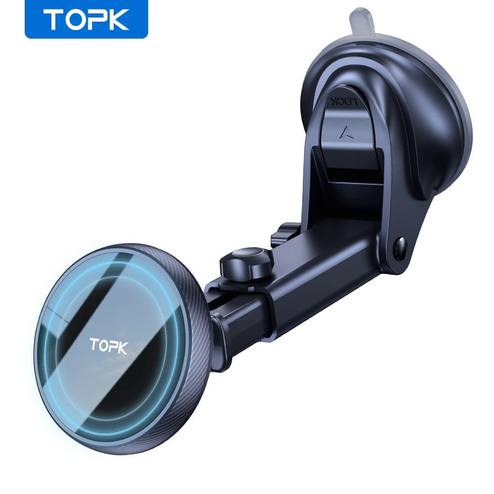 Magnetic Car Phone Holder Dashboard And Windshield Mount With Adjustable Long Arm 6