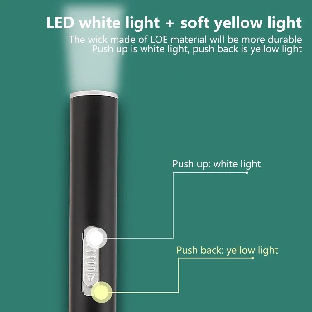 USB Rechargeable Medical Pen Light With Stainless Steel Clip Nursing Flashlight 4