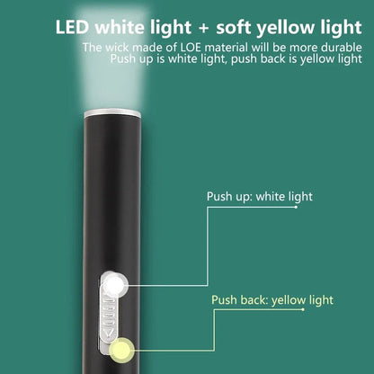 USB Rechargeable Medical Pen Light With Stainless Steel Clip Nursing Flashlight 4