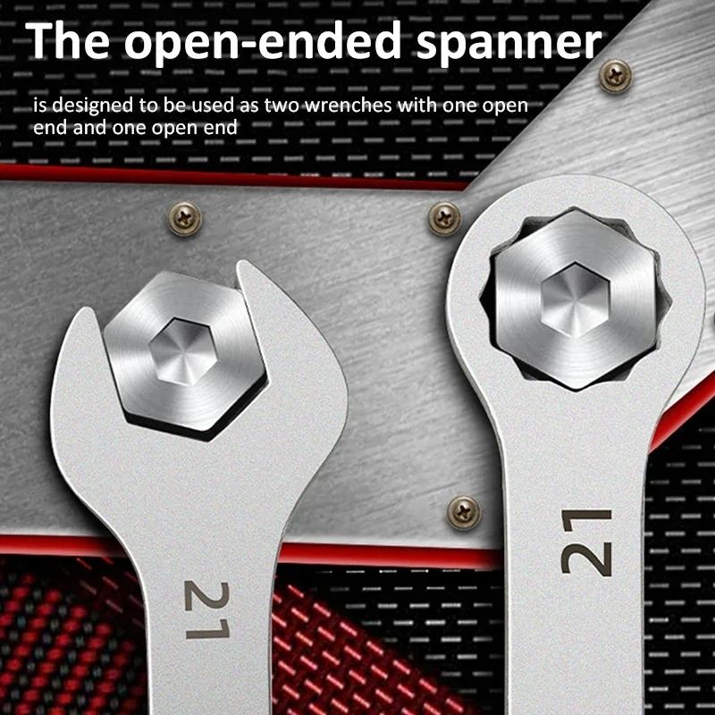Ultra Thin Ratchet Wrench Set Dual Head Spanners For Car Repair And Maintenance 3