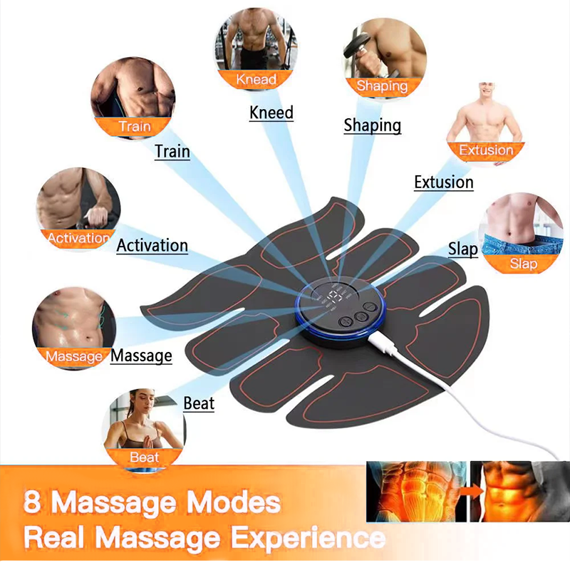 Muscle Stimulator Fitness Weight Loss EMS ABS Stimulator Muscle Toner Massager Abdominal Training S