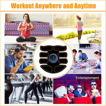 Muscle Stimulator Fitness Weight Loss EMS ABS Stimulator Muscle Toner Massager Abdominal Training S
