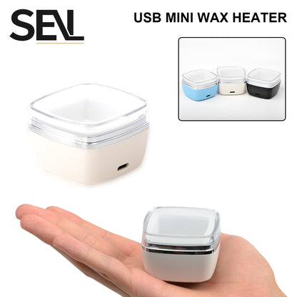 USB Wax Warmer, Depilatory Wax Heater Machine, Facial and Nose Waxing Kit for Men and Women, Includes Waxing Beans