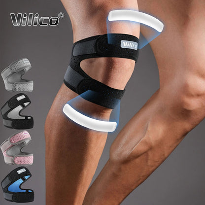 Adjustable Knee and Thigh Compression Band Strap