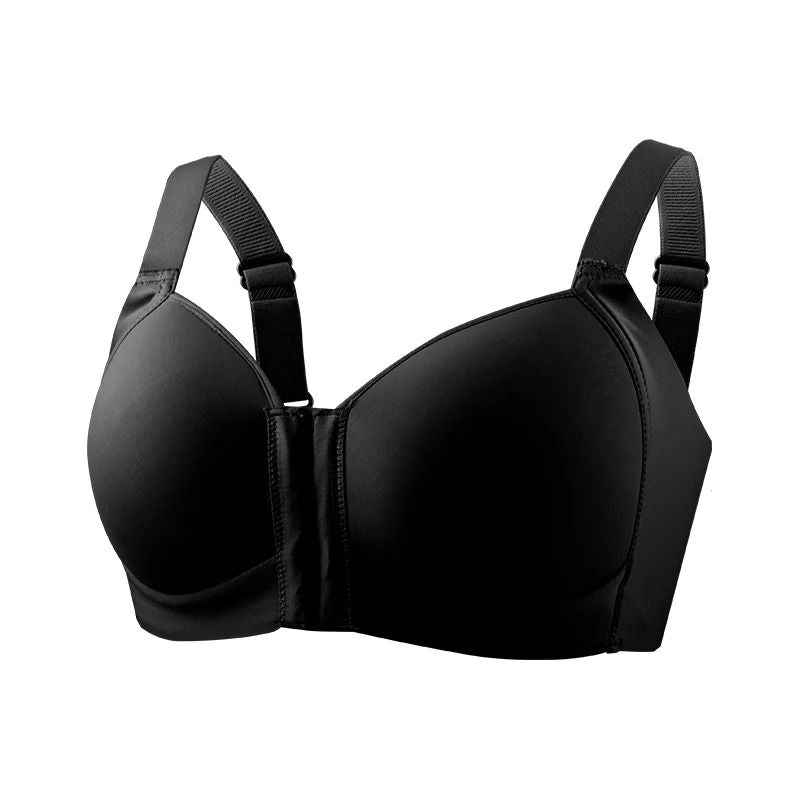 Womens Front Closure Wireless Plus Size Bralette 1