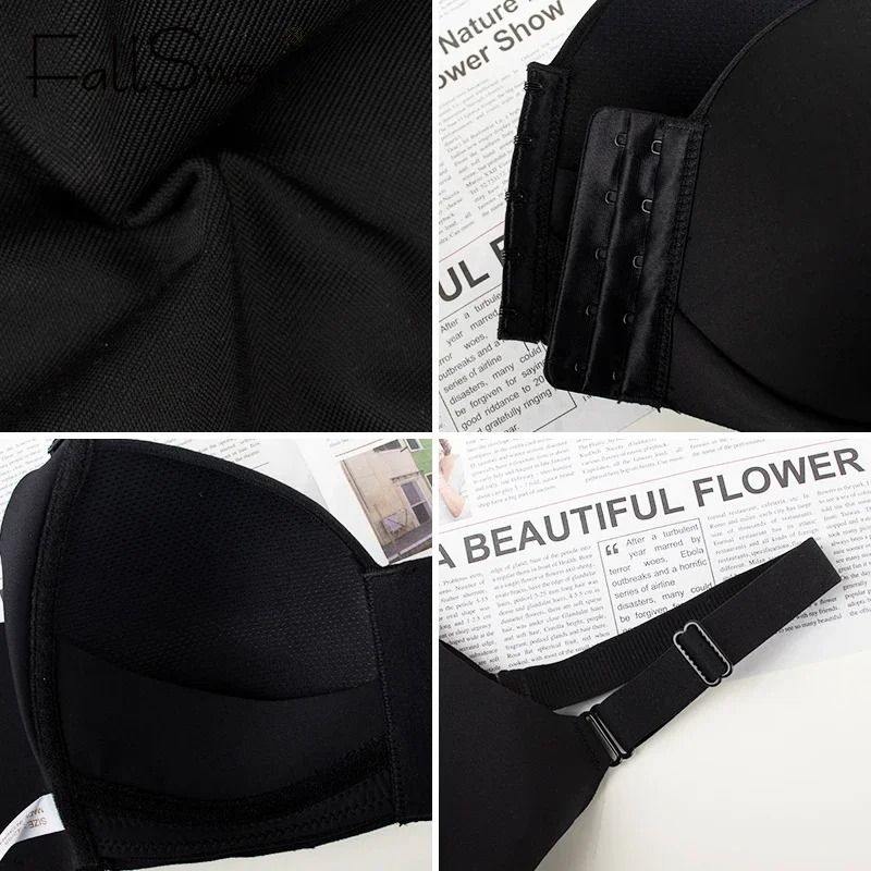 Womens Front Closure Wireless Plus Size Bralette 2