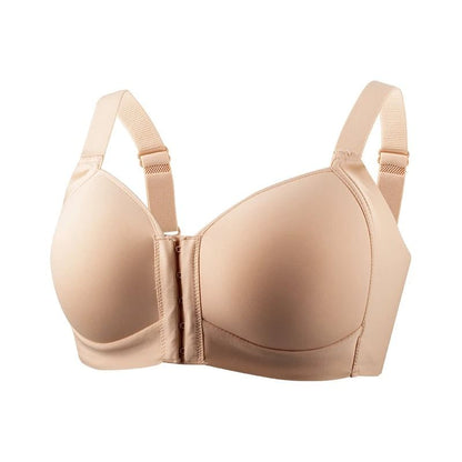 Womens Front Closure Wireless Plus Size Bralette 4