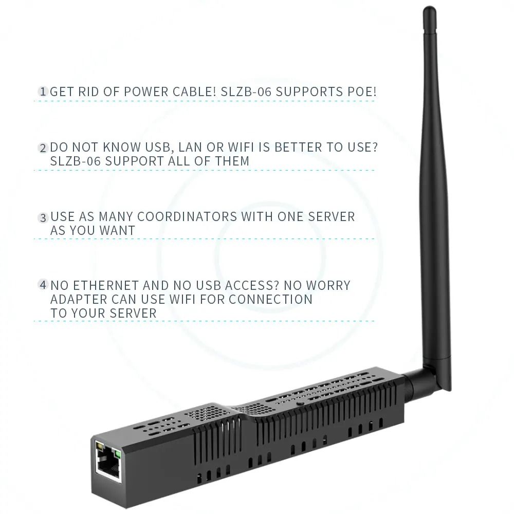 Zigbee To Ethernet USB WiFi Gateway With PoE Support 1