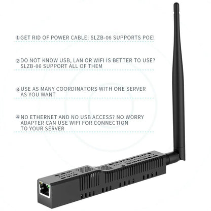 Zigbee To Ethernet USB WiFi Gateway With PoE Support 1