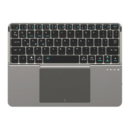 Foldable Bluetooth Keyboard With Touchpad And Phone Holder 7