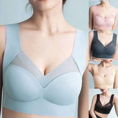 Seamless Wireless Sleep Bra with Comfortable Padded Support