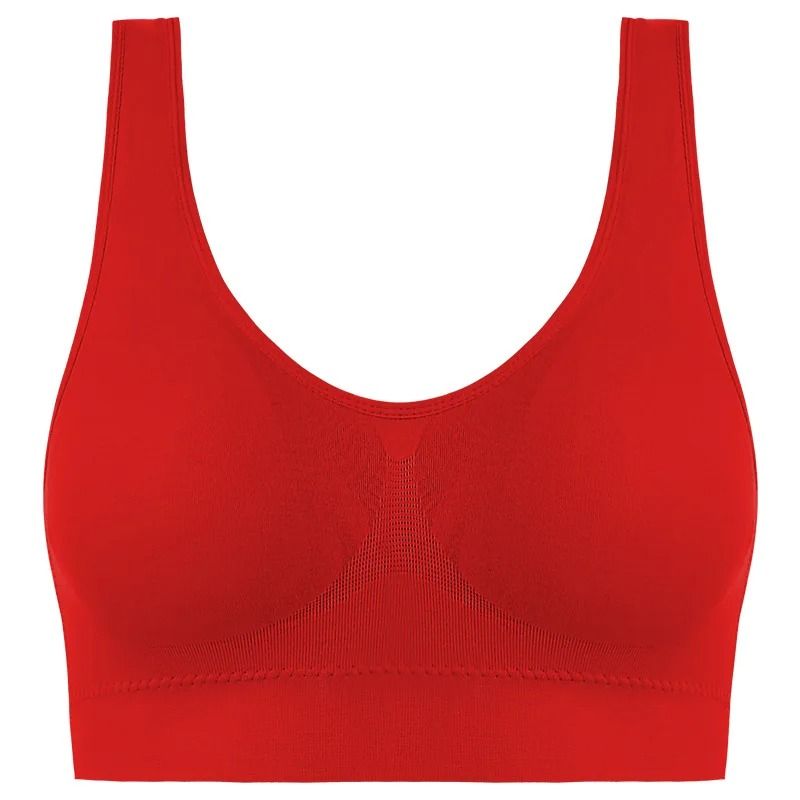 Active Womens Sports Bra Plus Size Seamless Yoga Top 13