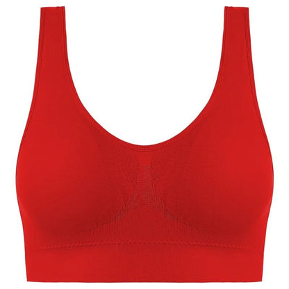 Active Womens Sports Bra Plus Size Seamless Yoga Top 13