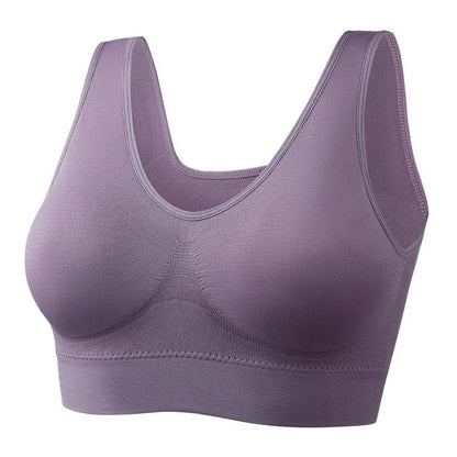 Active Womens Sports Bra Plus Size Seamless Yoga Top 14