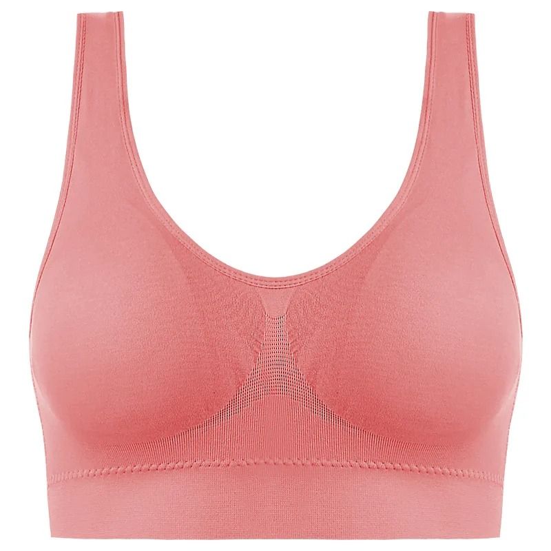 Active Womens Sports Bra Plus Size Seamless Yoga Top 15