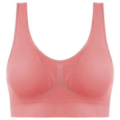 Active Womens Sports Bra Plus Size Seamless Yoga Top 15