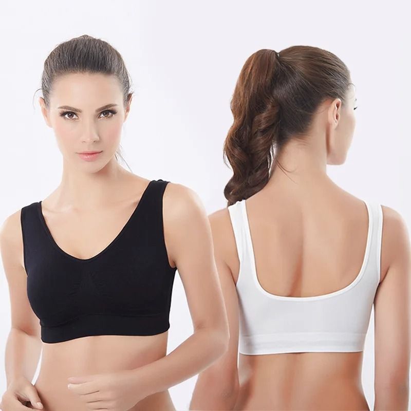 Active Womens Sports Bra Plus Size Seamless Yoga Top 1