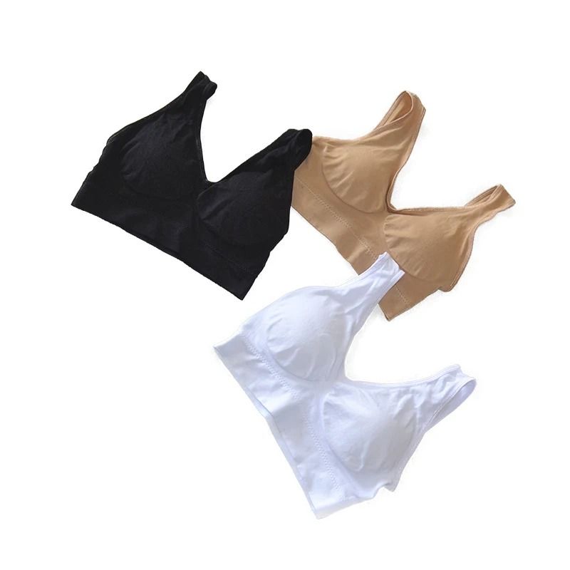 Active Womens Sports Bra Plus Size Seamless Yoga Top 2
